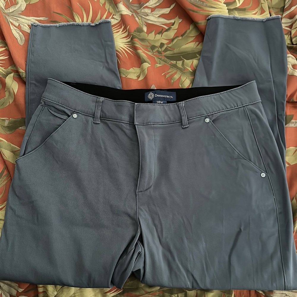 Democracy Ab Solution Chino Pants Sz 16W Grey